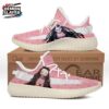 Black Pink Flame Nezuko Portrait High Tops Canvas Shoes – Demon Slayer Nezuko Shoes