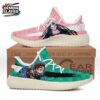 White Pink Nezuko Portrait Mesh Runners Shoes – Demon Slayer Nezuko Shoes