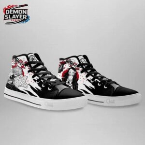 Nezuko Zenitsu High Tops Canvas Shoes Demon Slayer Custom Anime Shoes For Fans 2