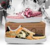 Dark Green Gray Eye Portrait Sanemi High-Top Leather Sneakers – Demon Slayer Sanemi Shoes