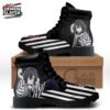 Black White Stripe Paisley Combat Boots – Demon Slayer Obanai Shoes Black White Stripe Paisley Combat Boots – Demon Slayer Obanai Shoes