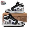 Black White Red Splatter Nezuko High Tops Canvas Shoes – Demon Slayer Nezuko Shoes
