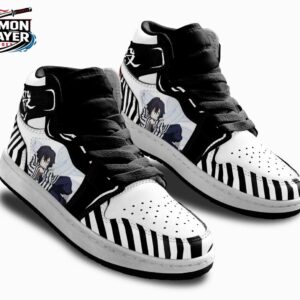 Obanai High-Top Leather Sneakers Demon Slayer Exclusive Anime Shoes For Fans 1