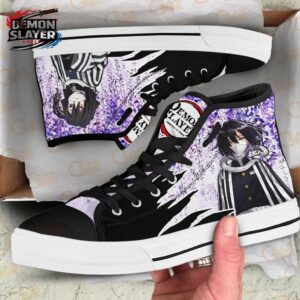 Obanai High Tops Canvas Shoes Demon Slayer Legendary Otaku Fashion Shoes 1