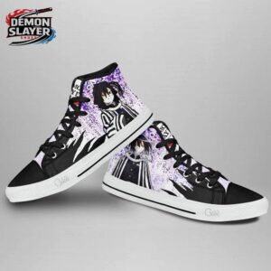 Obanai High Tops Canvas Shoes Demon Slayer Legendary Otaku Fashion Shoes 2