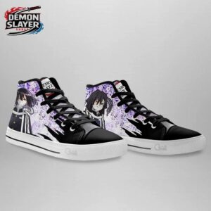 Obanai High Tops Canvas Shoes Demon Slayer Legendary Otaku Fashion Shoes 3
