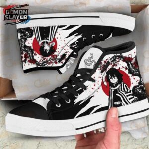 Obanai High Tops Canvas Shoes Demon Slayer Streetwear Custom Anime Sneakers 1