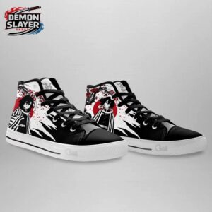 Obanai High Tops Canvas Shoes Demon Slayer Streetwear Custom Anime Sneakers 2