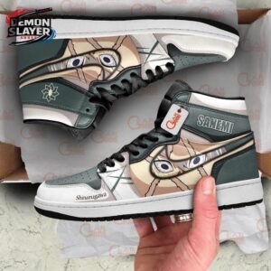 Sanemi High-Top Leather Sneakers Demon Slayer Exclusive Streetwear Sneakers 1