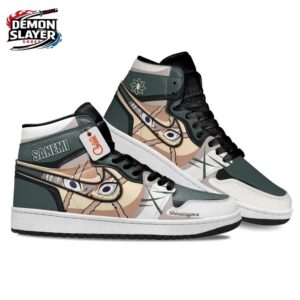 Sanemi High-Top Leather Sneakers Demon Slayer Exclusive Streetwear Sneakers 2