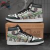 Dark Green Gray Eye Portrait Sanemi High-Top Leather Sneakers – Demon Slayer Sanemi Shoes