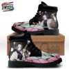 Mint Pink Butterfly Wing Shinobu Combat Boots – Demon Slayer Shinobu Kocho Shoes