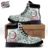 Black Pink Butterfly Portrait Shinobu Combat Boots – Demon Slayer Shinobu Kocho Shoes Black Pink Butterfly Portrait Shinobu Combat Boots – Demon Slayer Shinobu Kocho Shoes