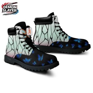 Shinobu Combat Boots Demon Slayer Unique Custom Anime Sneakers 2