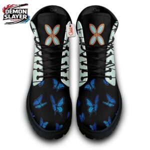 Shinobu Combat Boots Demon Slayer Unique Custom Anime Sneakers 3