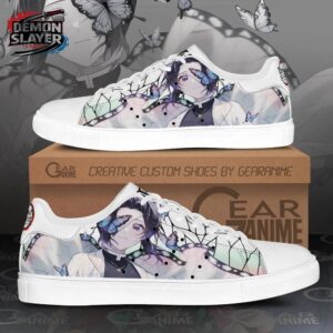 White Lavender Butterfly Portrait Shinobu Court Shoes – Demon Slayer Shinobu Kocho Shoes