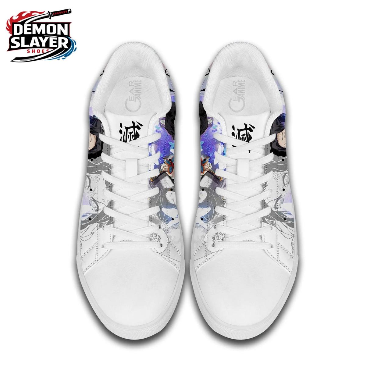 White Purple Portrait Shinobu Court Shoes – Demon Slayer Shinobu Kocho Shoes White Purple Portrait Shinobu Court Shoes – Demon Slayer Shinobu Kocho Shoes