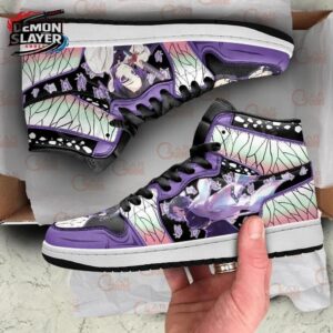 Shinobu High-Top Leather Sneakers Demon Slayer Streetwear Streetwear Sneakers 2