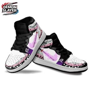 Shinobu High-Top Leather Sneakers Demon Slayer Stylish Custom Anime Sneakers 1