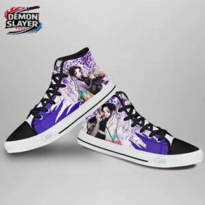 Shinobu High Tops Canvas Shoes Demon Slayer Exclusive Custom Anime Sneakers 2