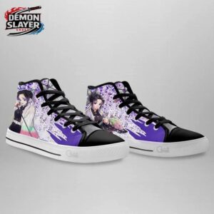 Shinobu High Tops Canvas Shoes Demon Slayer Exclusive Custom Anime Sneakers 3