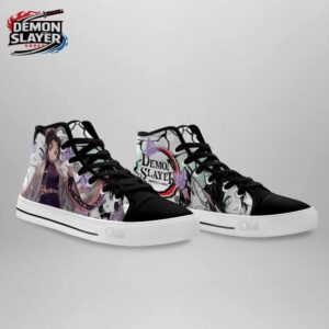 Shinobu High Tops Canvas Shoes Demon Slayer Unique Streetwear Sneakers 1