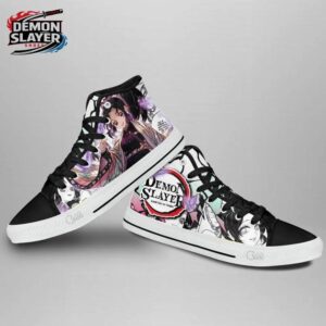 Shinobu High Tops Canvas Shoes Demon Slayer Unique Streetwear Sneakers 2
