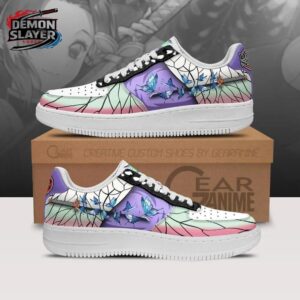 Shinobu Low-Top Leather Sneakers Demon Slayer Epic Streetwear Sneakers 1