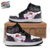 White Black Red Floral Tamayo High-Top Sneakers – Demon Slayer Lady Tamayo Shoes White Black Red Floral Tamayo High-Top Sneakers – Demon Slayer Lady Tamayo Shoes