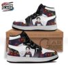 Black Purple Floral Tamayo High-Top Sneakers – Demon Slayer Lady Tamayo Shoes