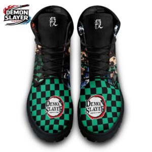 Tanjiro Combat Boots Demon Slayer Custom Collector Anime Sneakers 3