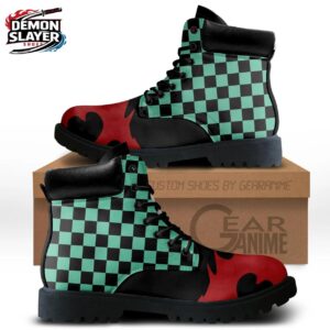 Tanjiro Combat Boots Demon Slayer Exclusive Anime Shoes For Fans