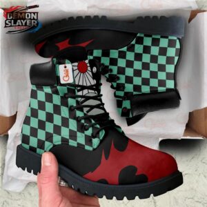 Tanjiro Combat Boots Demon Slayer Exclusive Anime Shoes For Fans 1