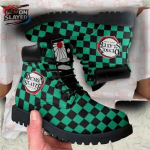 Tanjiro Combat Boots Demon Slayer Streetwear Anime Gift For Fans 1