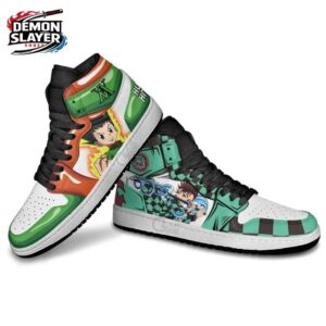 Tanjiro Gon Freecss High-Top Leather Sneakers Demon Slayer Ultimate Streetwear Sneakers 3