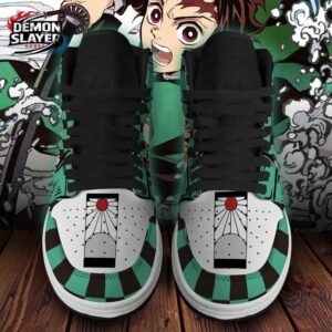 Tanjiro High-Top Leather Sneakers Demon Slayer Custom Collector Anime Sneakers 3