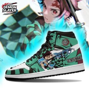 Tanjiro High-Top Leather Sneakers Demon Slayer Custom Collector Anime Sneakers 4