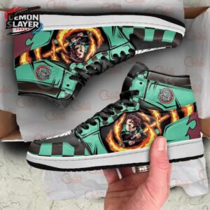 Tanjiro High-Top Leather Sneakers Demon Slayer Epic Collector Anime Sneakers 1