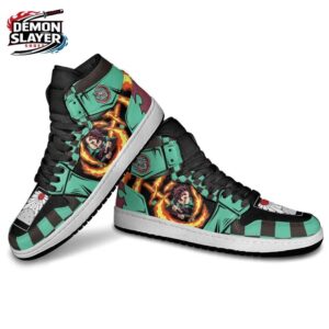 Tanjiro High-Top Leather Sneakers Demon Slayer Epic Collector Anime Sneakers 2