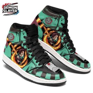 Tanjiro High-Top Leather Sneakers Demon Slayer Epic Collector Anime Sneakers 3