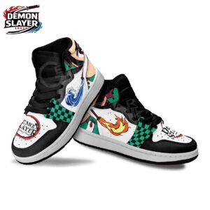 Tanjiro High-Top Leather Sneakers Demon Slayer Exclusive Anime Shoes For Fans 1