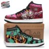 Green Black Checkerboard Flame Tanjiro High-Top Leather Sneakers – Demon Slayer Tanjiro Shoes Green Black Checkerboard Flame Tanjiro High-Top Leather Sneakers – Demon Slayer Tanjiro Shoes
