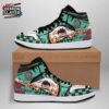 Mint Green Fire Water Tanjiro High-Top Sneakers – Demon Slayer Tanjiro Shoes