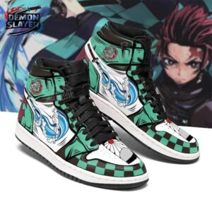 Tanjiro High-Top Leather Sneakers Demon Slayer Ultimate Otaku Fashion Shoes 1