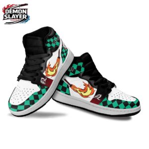 Tanjiro High-Top Leather Sneakers Demon Slayer Unique Collector Anime Sneakers 2