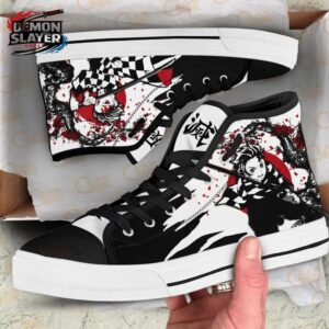 Tanjiro High Tops Canvas Shoes Demon Slayer Custom Collector Anime Sneakers 1