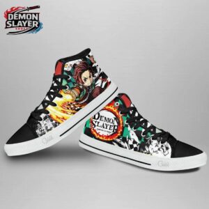 Tanjiro High Tops Canvas Shoes Demon Slayer Epic Collector Anime Sneakers 3