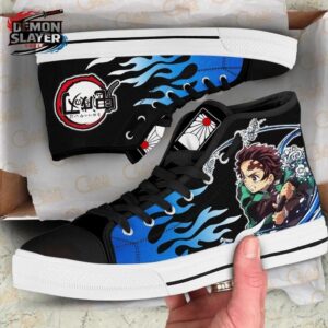 Tanjiro High Tops Canvas Shoes Demon Slayer Legendary Anime Shoes For Fans 1