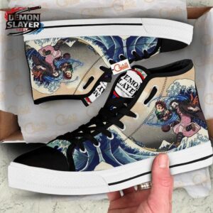 Tanjiro High Tops Canvas Shoes Demon Slayer Stylish Streetwear Sneakers 1