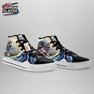 Tanjiro High Tops Canvas Shoes Demon Slayer Stylish Streetwear Sneakers 2